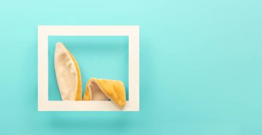 Tavşan kulaklı, mutlu Paskalya tatili