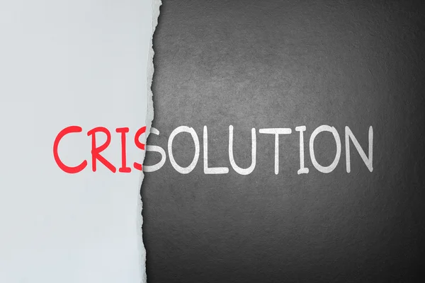 Solution for crisis — Stock Photo, Image