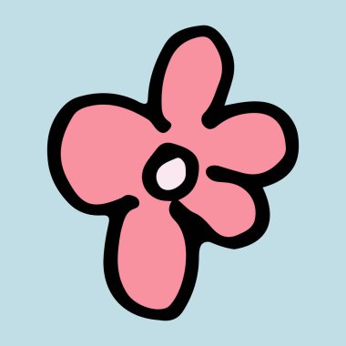 El çizimi çiçek başlığı çizimi