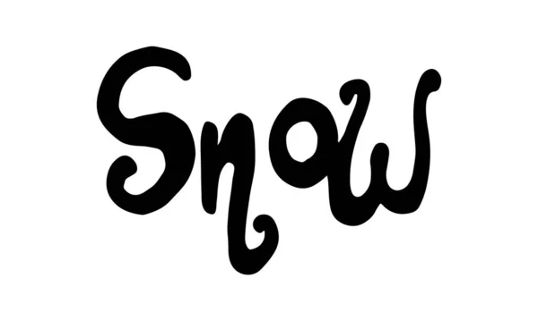 Сніговий каракулі ілюмінація — стоковий вектор