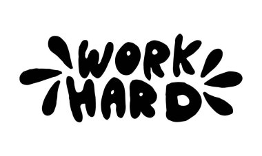 El çizimi sıkı çalışma ifadesi