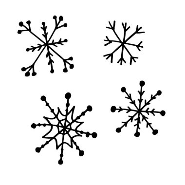 Kar taneleri basit karalama yanılsaması