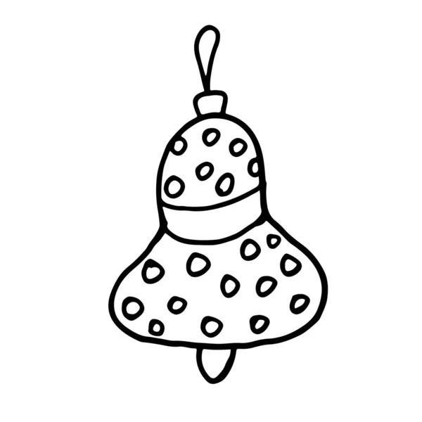 Hand drawn Christmas ornament — Stock Vector