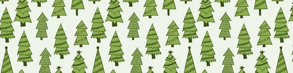 Illustration décorée de sapin de Noël — Image vectorielle