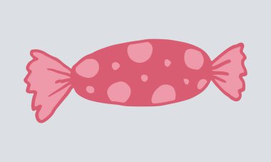 Doodle paketlenmiş şeker illüstrasyonu