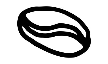 Kahve çekirdeği çizimi.