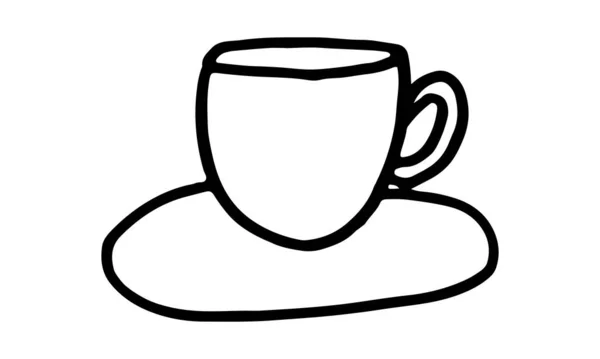 Εικονογράφηση φλιτζάνι καφέ Doodle — Διανυσματικό Αρχείο