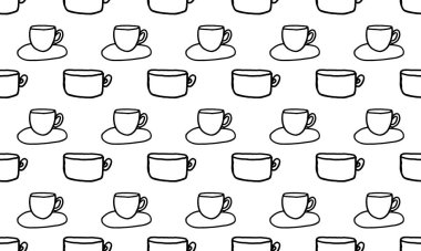 Kahve fincanları kusursuz desenli.