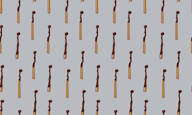 El çizimi kibritlerle kusursuz desen