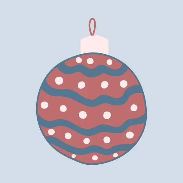 Ilustración de un ornamento de Navidad — Archivo Imágenes Vectoriales
