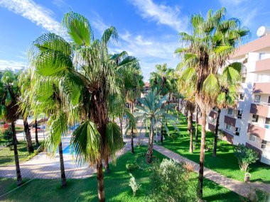 Türkiye 'deki otel odasından görüntü