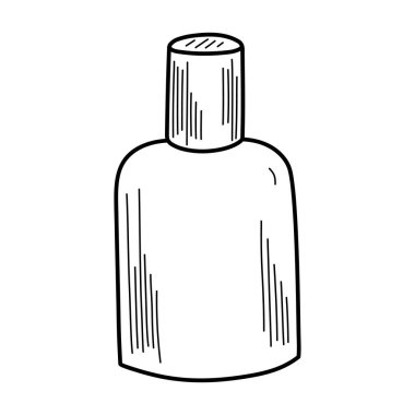 Yüz temizleyici veya losyon vektör illüstrasyonu