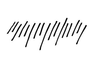 El yapımı soyut şekiller koleksiyonu. Kalem ya da kalemle yazılmış karalamalar. Basit vektör illüstrasyonu