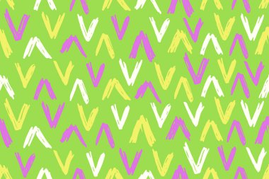 Elle çizilmiş soyut şekillerle kusursuz desen