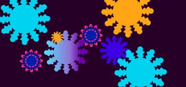 Covid-19 Coronavirus Arkaplan İzolasyonu. Zatürree, salgın.