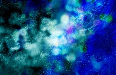 Web tasarımı, poster, afiş ve tebrik kartı tasarımı için mavi sanatsal yapı