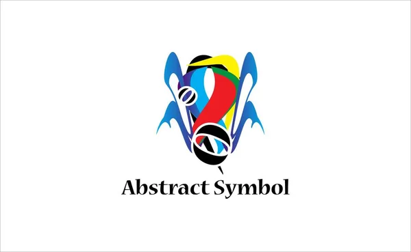 Abstract Symbool Geïsoleerd Symbolisch Ontwerp Voor Commercieel Gebruik — Stockvector