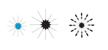 Soyut sembol izole edildi. Ticari kullanım için sembol tasarımı 