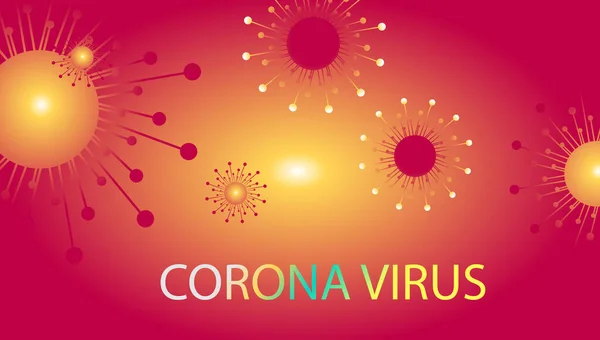 Fondo Virus Corona Virus Mortale Malattia Pericolosa — Vettoriale Stock