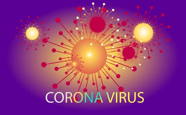 Corona Virus Background Virus Mortel Maladie Dangereuse — Image vectorielle