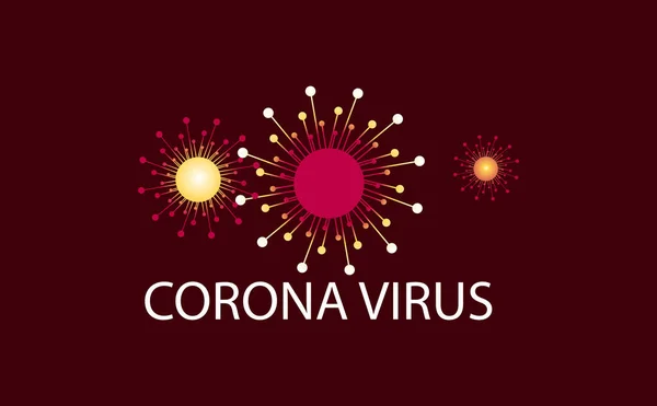 Corona Virus Background Deadly Virus Dangerous Disease — Stock Vector