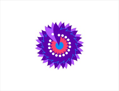 İş için izole edilmiş renkli sembol, renkli logo, simge tasarımı