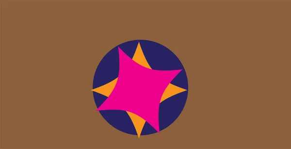 Symbole Coloré Abstrait Isolé Sur Fond Blanc — Image vectorielle