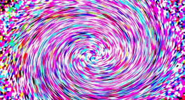 Soyut renkli sanatsal dalgalı pankart tasarımı. Soyut çok renkli dalgalı hareketlerin yüzey dökülmesi.