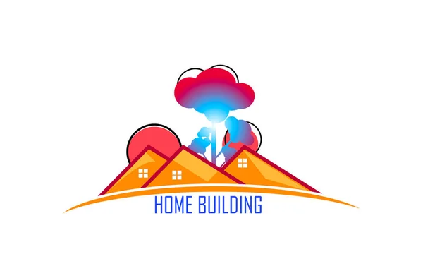Immobilier Maison Logo Design — Image vectorielle