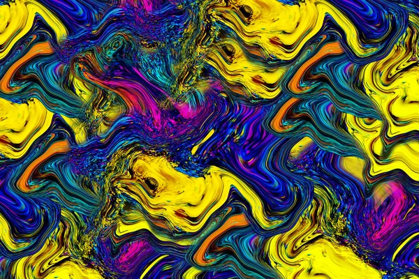Abstraktes Farbenfrohes Künstlerisch Gewelltes Bannerdesign Abstrakte Mehrfarbige Wellige Bunte Bewegungsfläche — Stockfoto