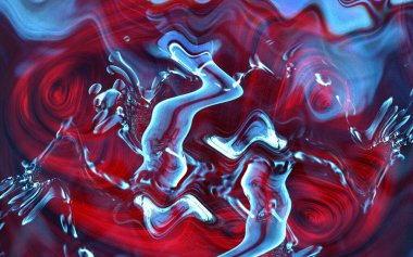 Soyut Mavi Sancak Arkaplan Tasarımı