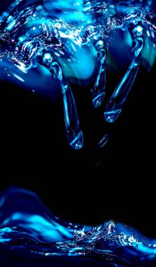 Kara Arkaplanda Su Damlaları. Güzel Duvar Kağıdı