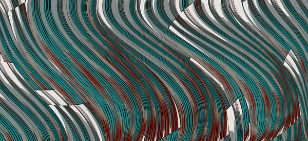 Soyut Renkli Sanatsal Dalgalı Pankart Tasarımı Soyut Çok Renkli Dalgalı — Stok fotoğraf
