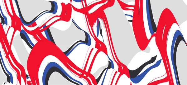 Αφηρημένη Πολύχρωμο Καλλιτεχνικό Κυματοειδές Σχέδιο Banner — Διανυσματικό Αρχείο