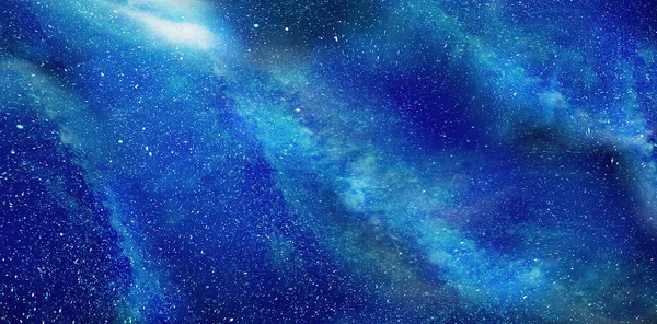 Echter Nachthimmel Mit Sternen — Stockfoto