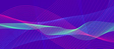 Soyut Mavi Sancak Arkaplan Tasarımı