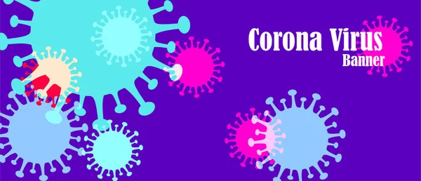 Fondo Virus Corona Virus Mortale Malattia Pericolosa — Vettoriale Stock