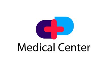 Tıbbi eczane logosu tasarım şablonu çizer.