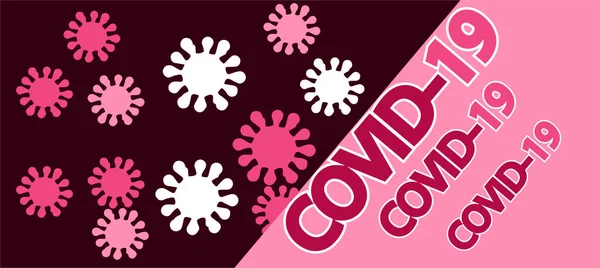 Corona Virus Background Virus Mortel Maladie Dangereuse — Image vectorielle