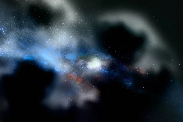 Голубое Ночное Небо Звездами Ночное Небо Обои Вселенная Ночного Неба — стоковое фото