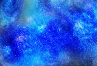 Yıldızlı gece gökyüzü arka planı. Yıldızlarla dolu arkaplanı olan koyu mavi Samanyolu