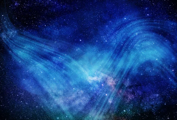 Звездное Ночное Небо Космический Фон Темно Голубой Молочный Путь Звездным — стоковое фото