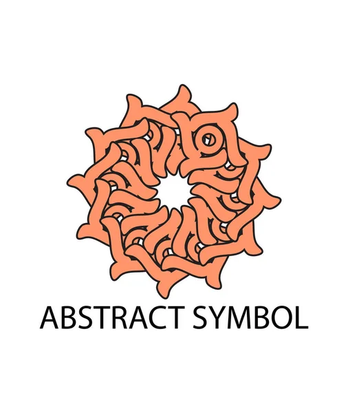 Símbolo Abstrato Ícone Ilustração Vetorial — Vetor de Stock