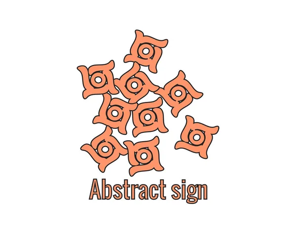 Abstract Symbool Pictogram Vector Illustratie — Stockvector