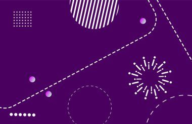 Soyut gradyan geometrik şekiller ve elementlerin örüntü bileşimi arka plan. Vektör illüstrasyonu