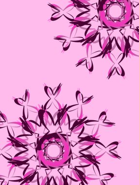 Soyut geometrik çiçek arkaplanı afiş, poster, kapak ve duvar kağıdı tasarımı için canlı mor arkaplan arkaplanı içerir