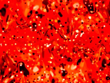 Kırmızı bokeh ışıkları, yumuşak daireler ve parıldayan beneklerden oluşan canlı ve soyut bir arkaplan. Enerji, derinlik ve fütüristik atmosfer arayan teknoloji, bilim veya yaratıcı projeler için mükemmel..