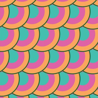 Dalgalı şekilli kusursuz soyut desen