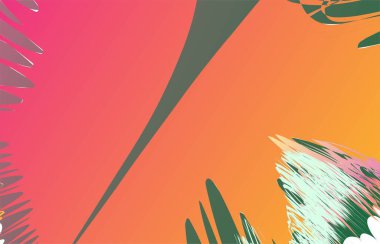 tropik yaz arkaplan vektörü.