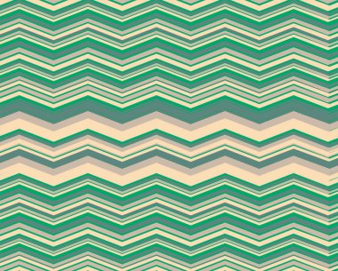 Sancaklar, reklamlar ve dijital veya yazdırma tasarımı için dinamik biçimlere sahip soyut renkli zigzag çizgileri.